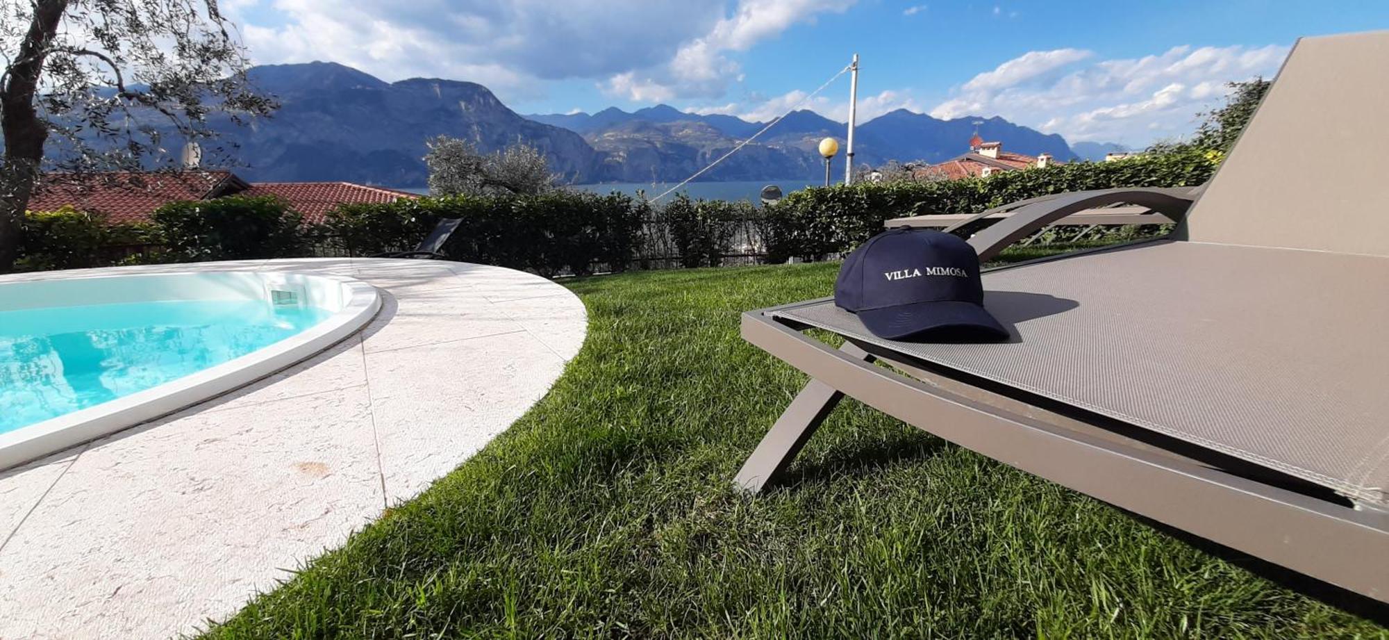 Villa Mimosa-Con Piscina E Vista Lago Brenzone sul Garda Exterior foto